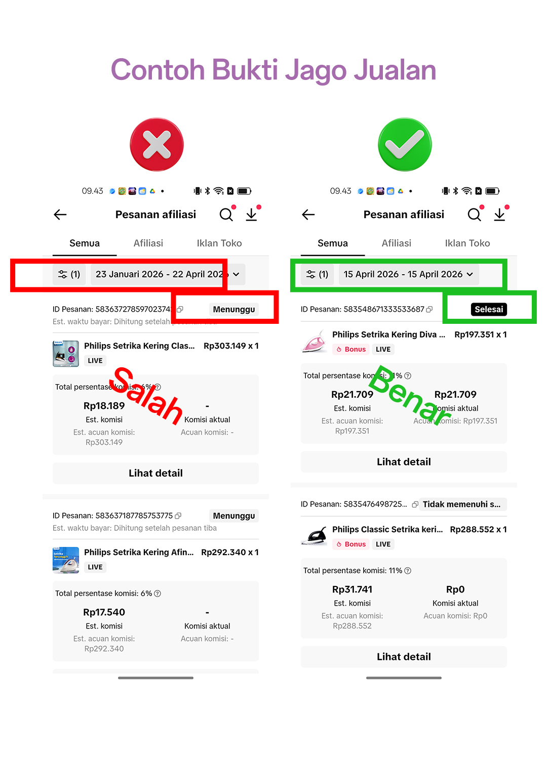 Contoh Bukti Jago Jualan
